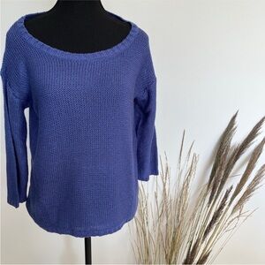 Reitmans Classic Blue Crew Neck Sweater Size M